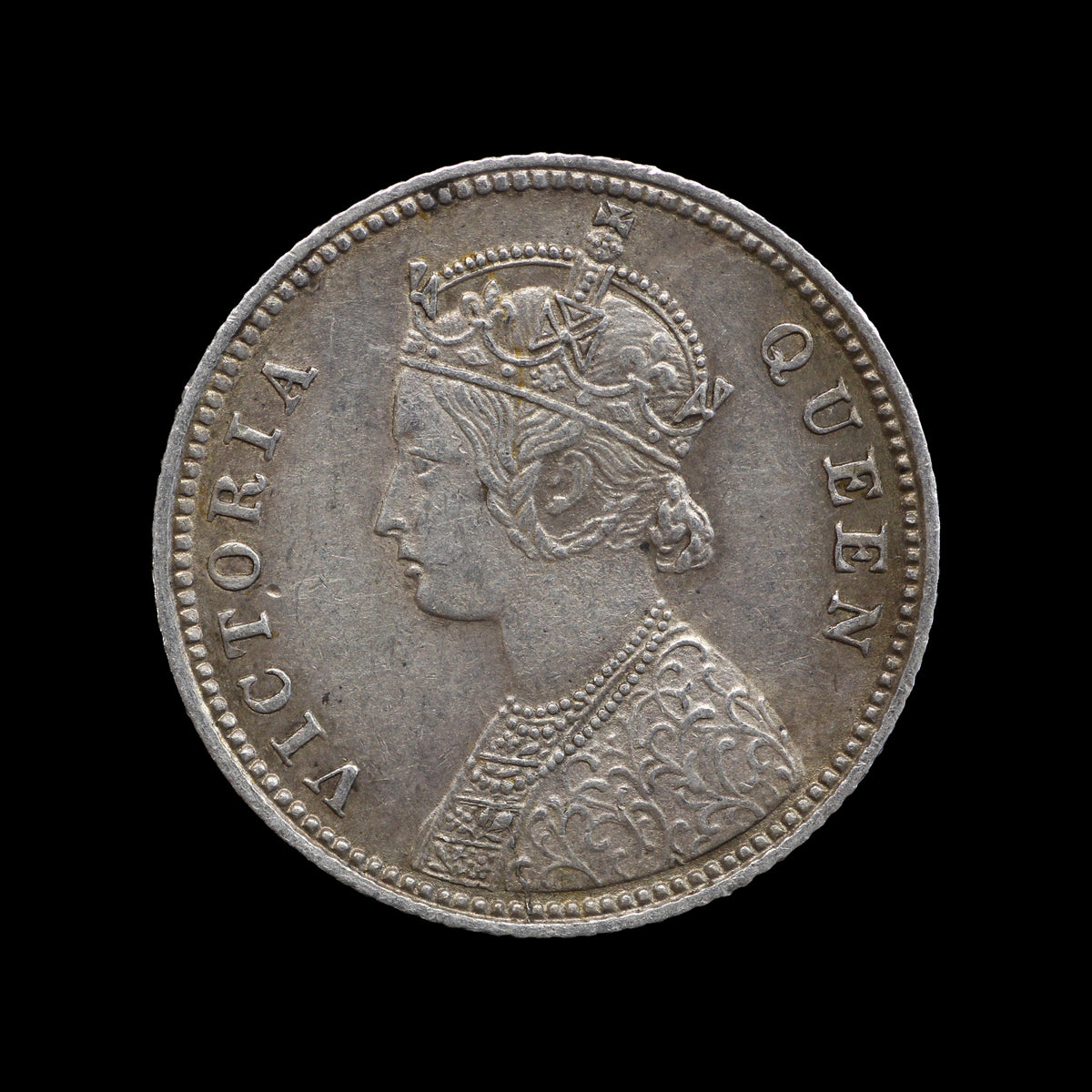India Quarter Rupee 1862-C