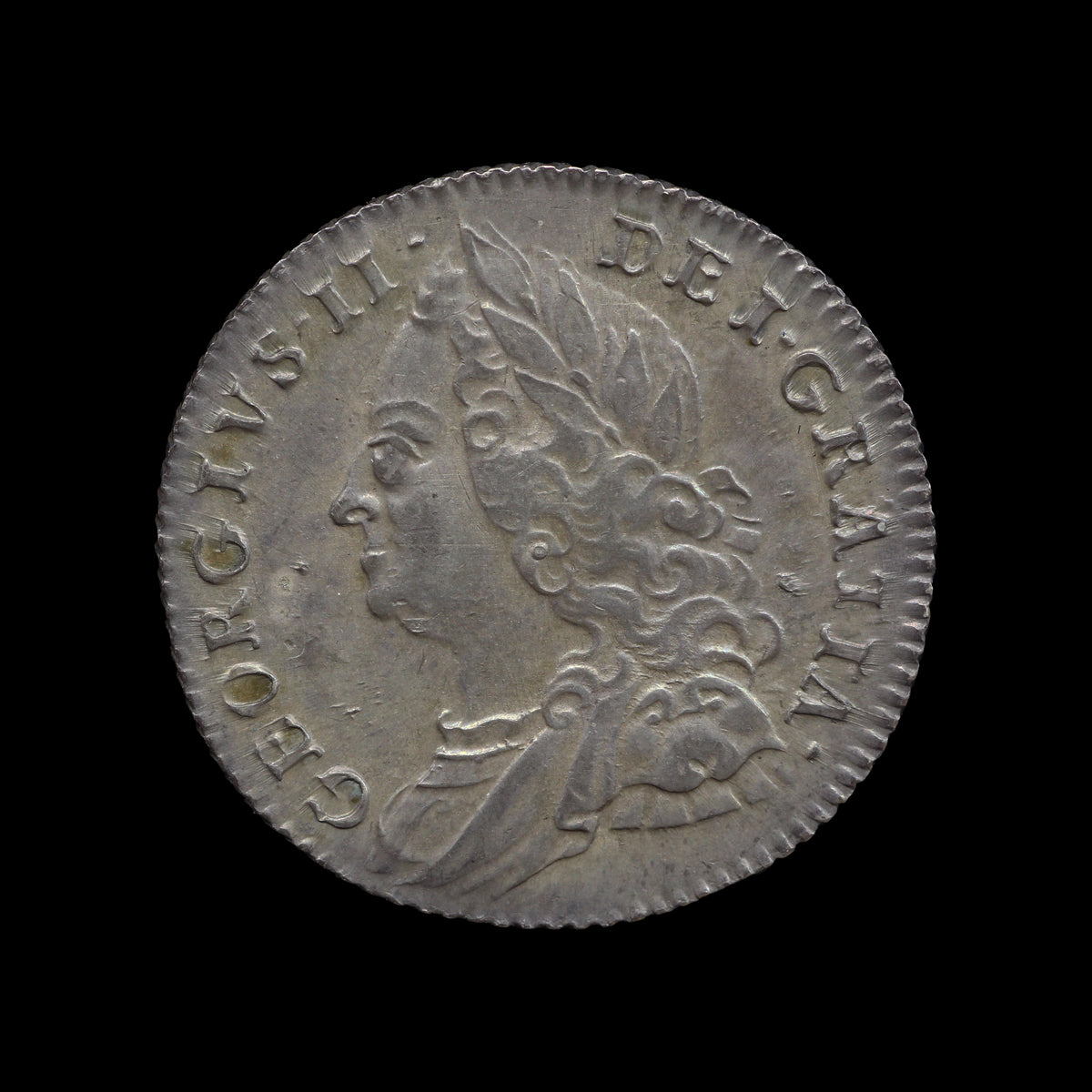 George II Sixpence 1757. VF