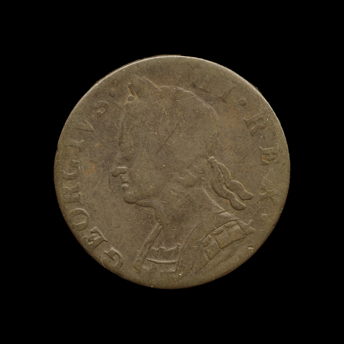 UK Halfpenny Contemporary Forgery 1739