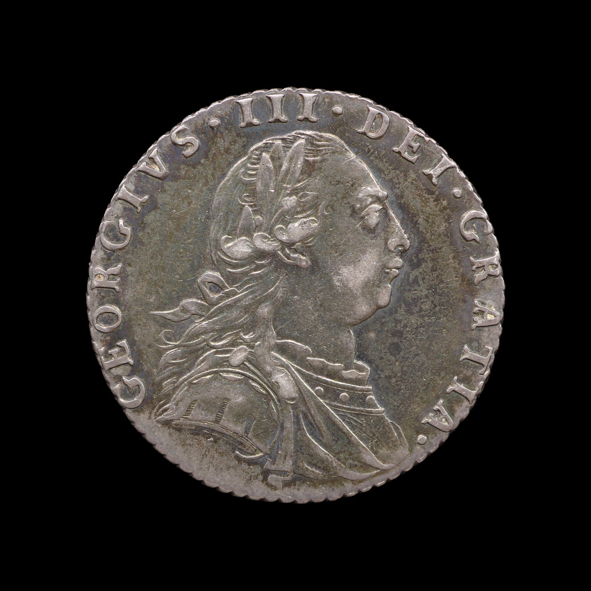 George III Sixpence 1787. EF