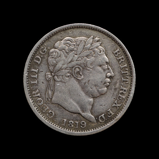 George III Shilling 1819. gF