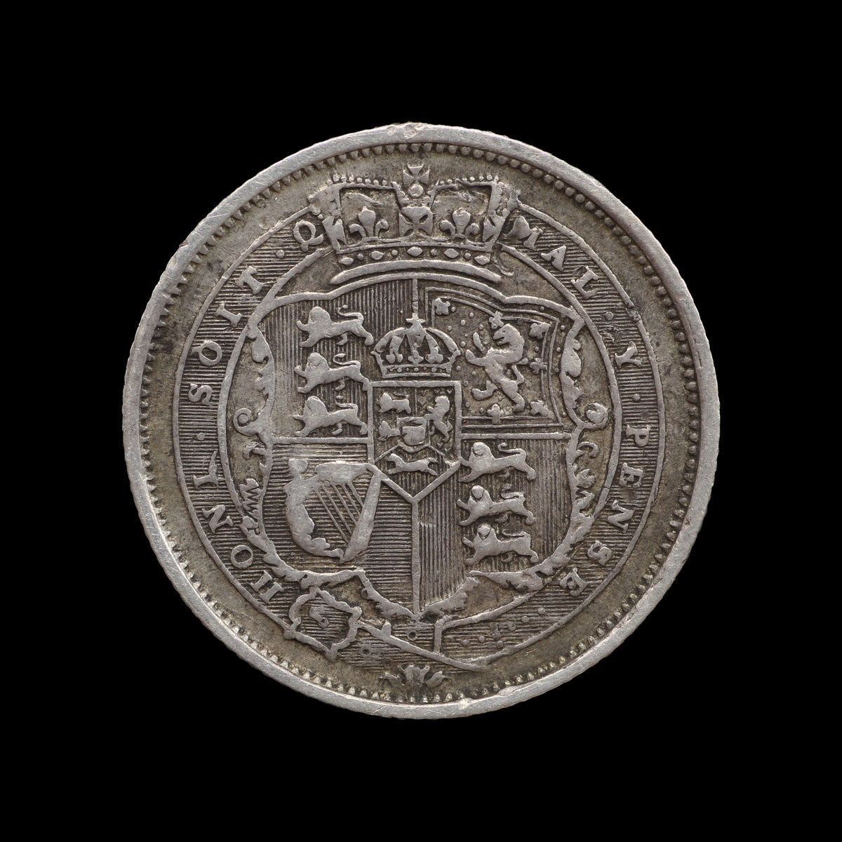 George III Shilling 1819. gF