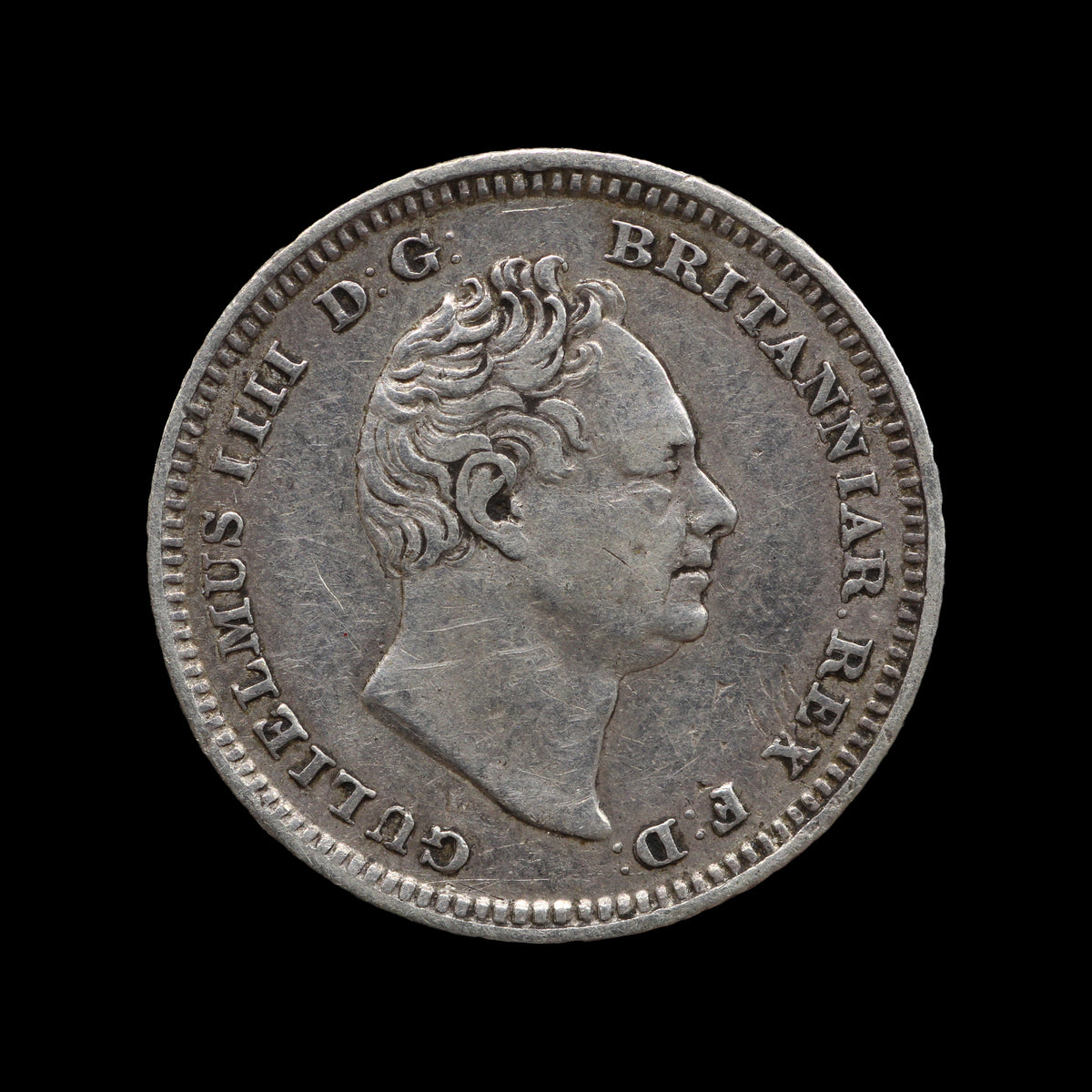 William IV Fourpence 1837. aFV