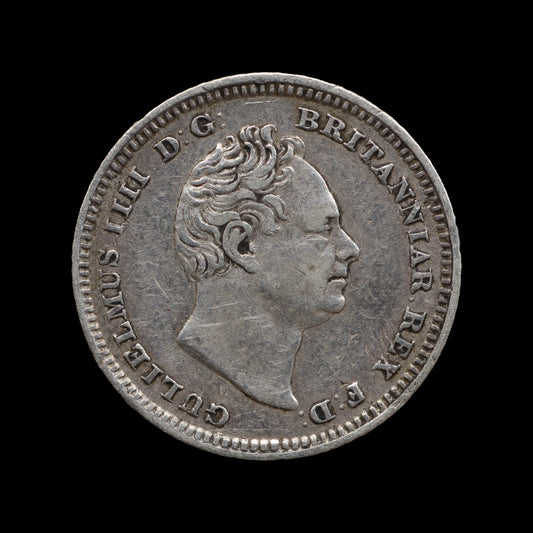 William IV Fourpence 1837. aFV