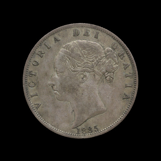 Victoria Halfcrown 1885. VF/gVF