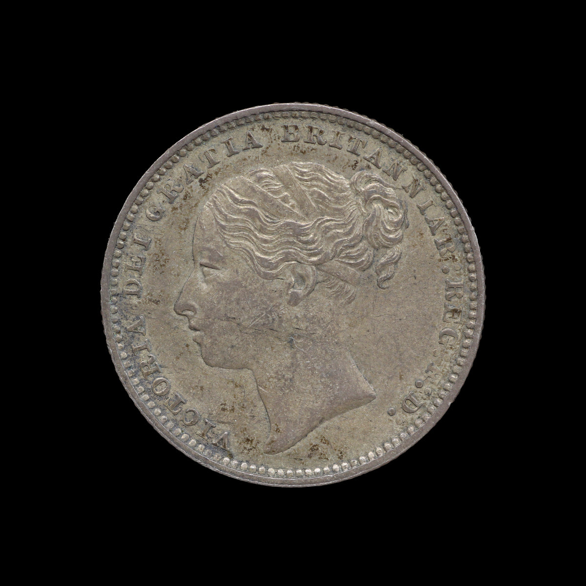Victoria Shilling 1880. gVF/EF