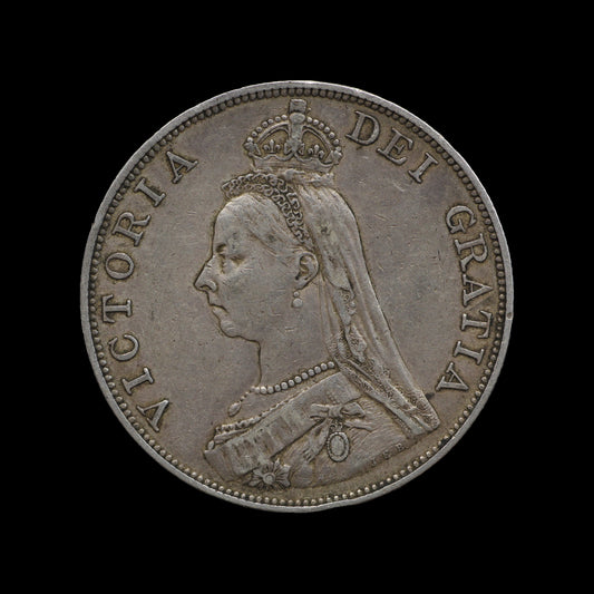 Victoria Double Florin 1890. Fine