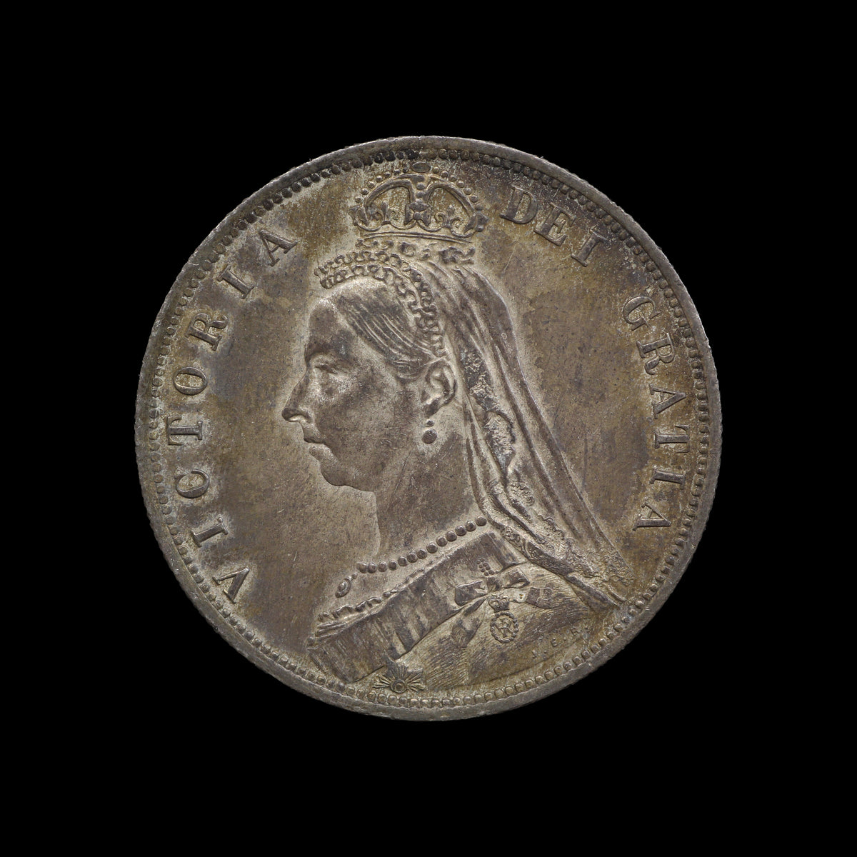 Victoria Halfcrown 1887. gVF