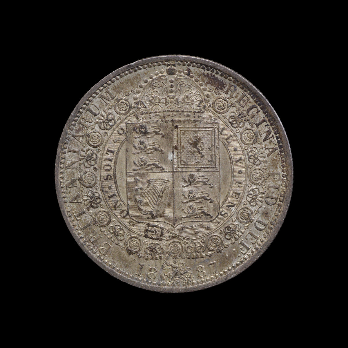 Victoria Halfcrown 1887. gVF