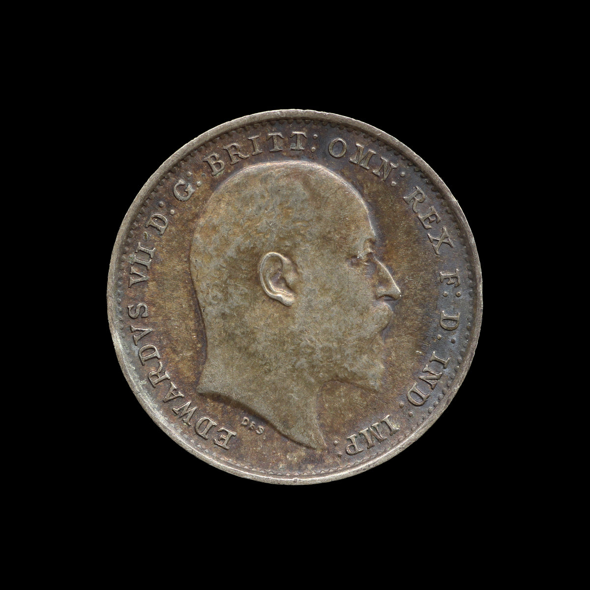 Edward VII Threepence 1902. EF