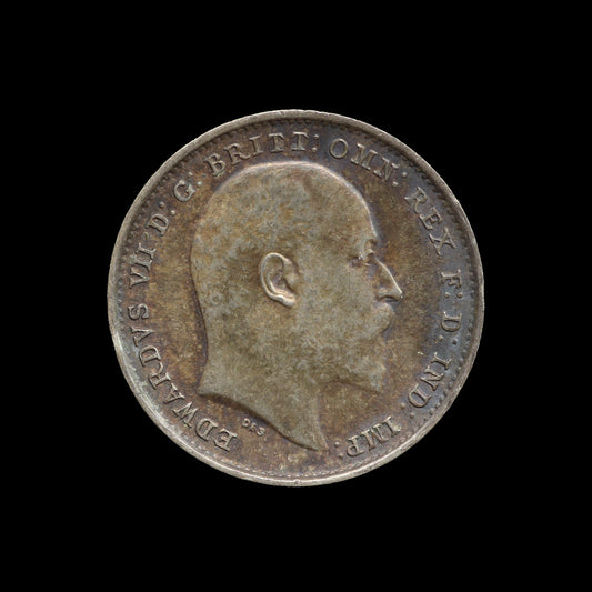 Edward VII Threepence 1902. EF