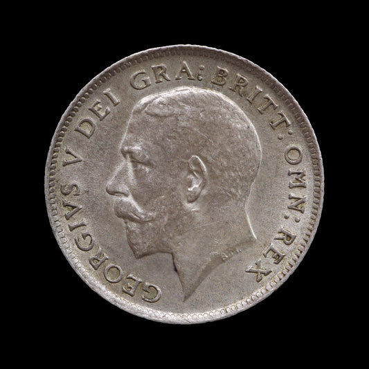 George V Sixpence 1918. gEF