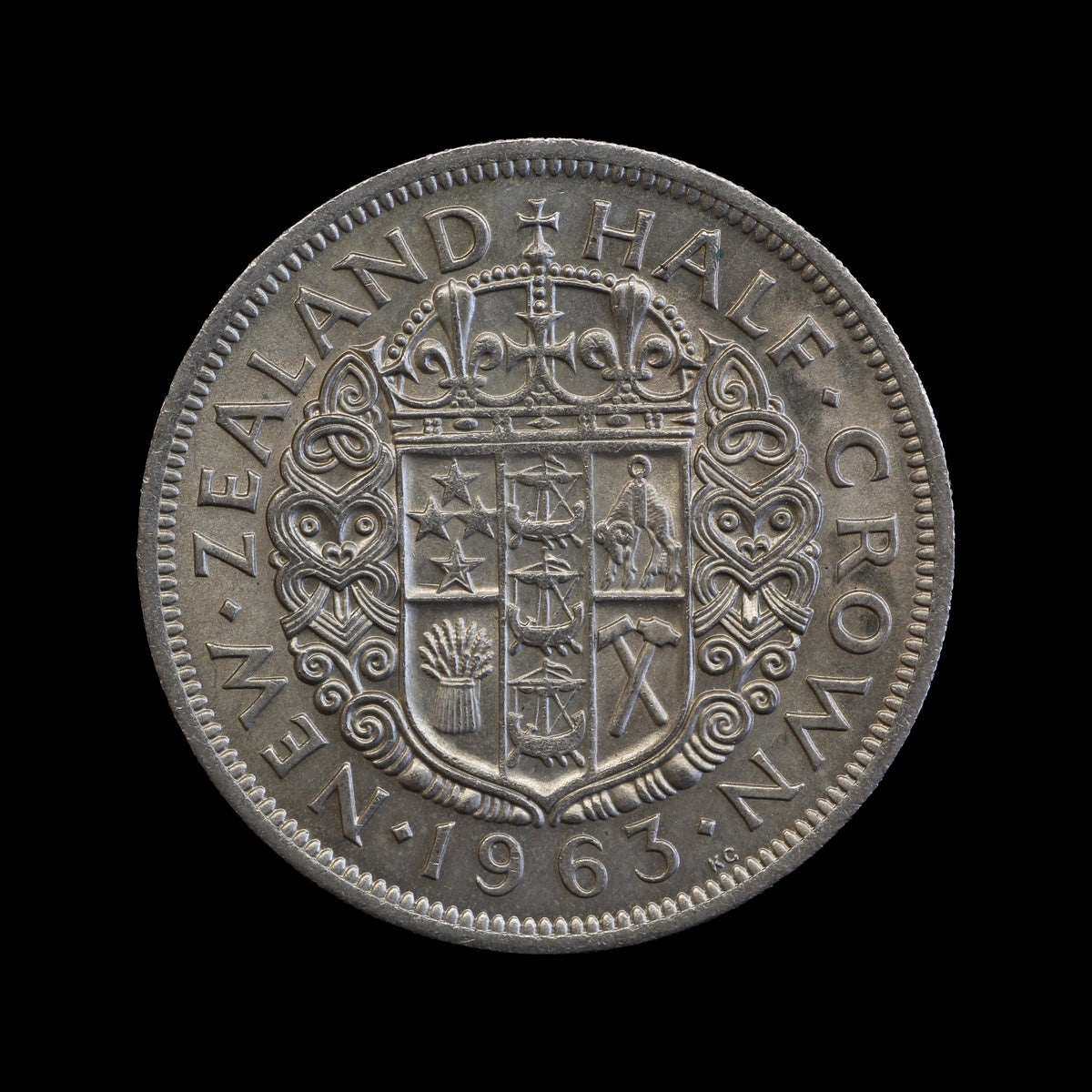 New Zealand Halfcrown 1963. UNC