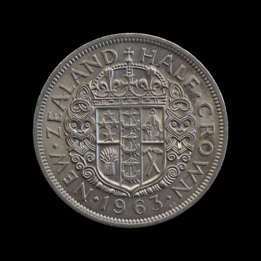 New Zealand Halfcrown 1963. UNC