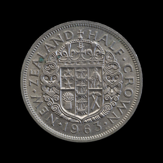 New Zealand Halfcrown 1963. UNC