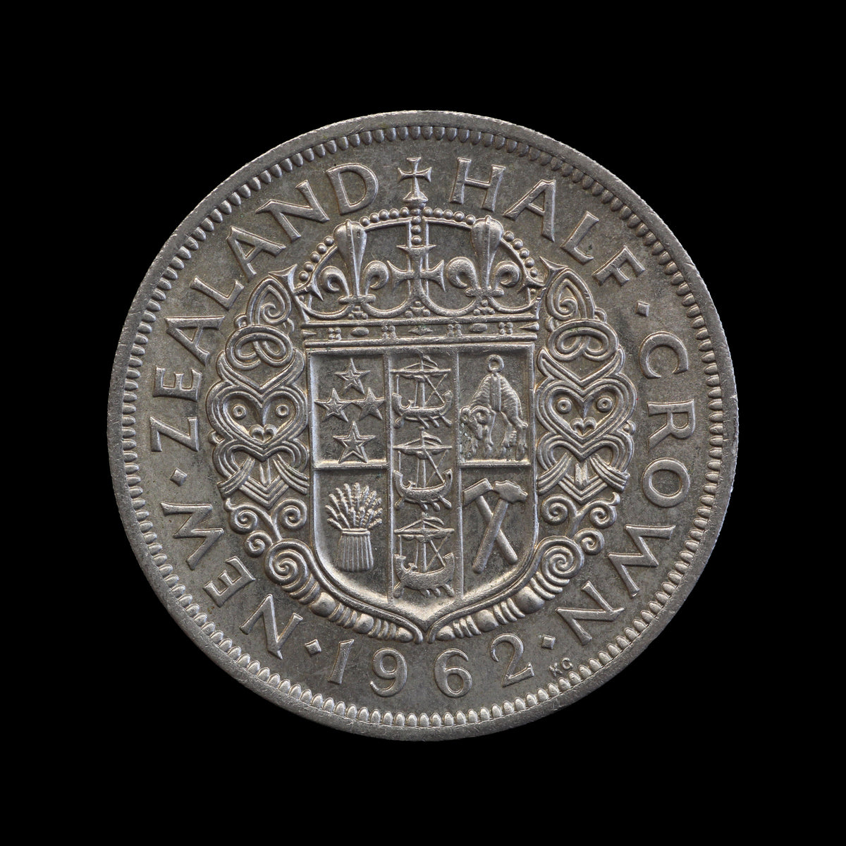 New Zealand Halfcrown 1962. UNC