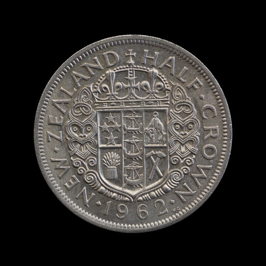New Zealand Halfcrown 1962. UNC