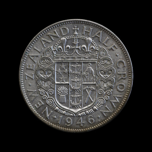 New Zealand Halfcrown 1946. EF