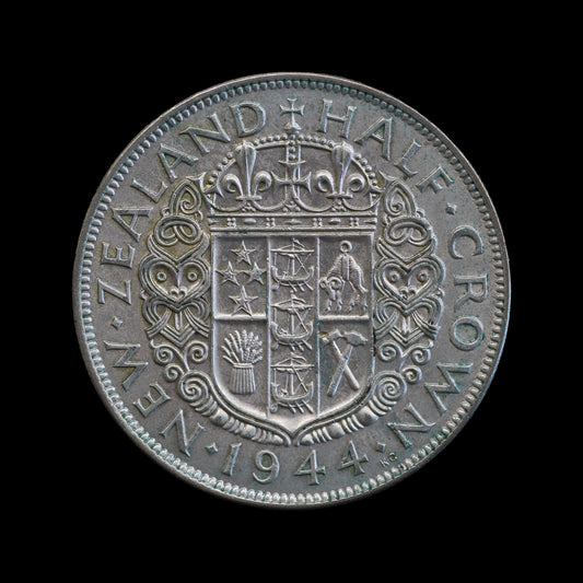 New Zealand Halfcrown 1944. EF
