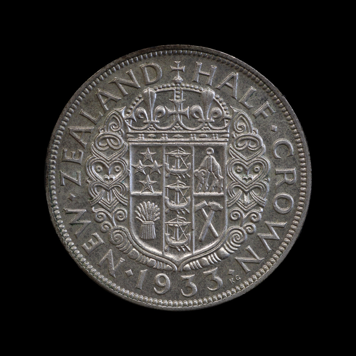 New Zealand Halfcrown 1933. EF