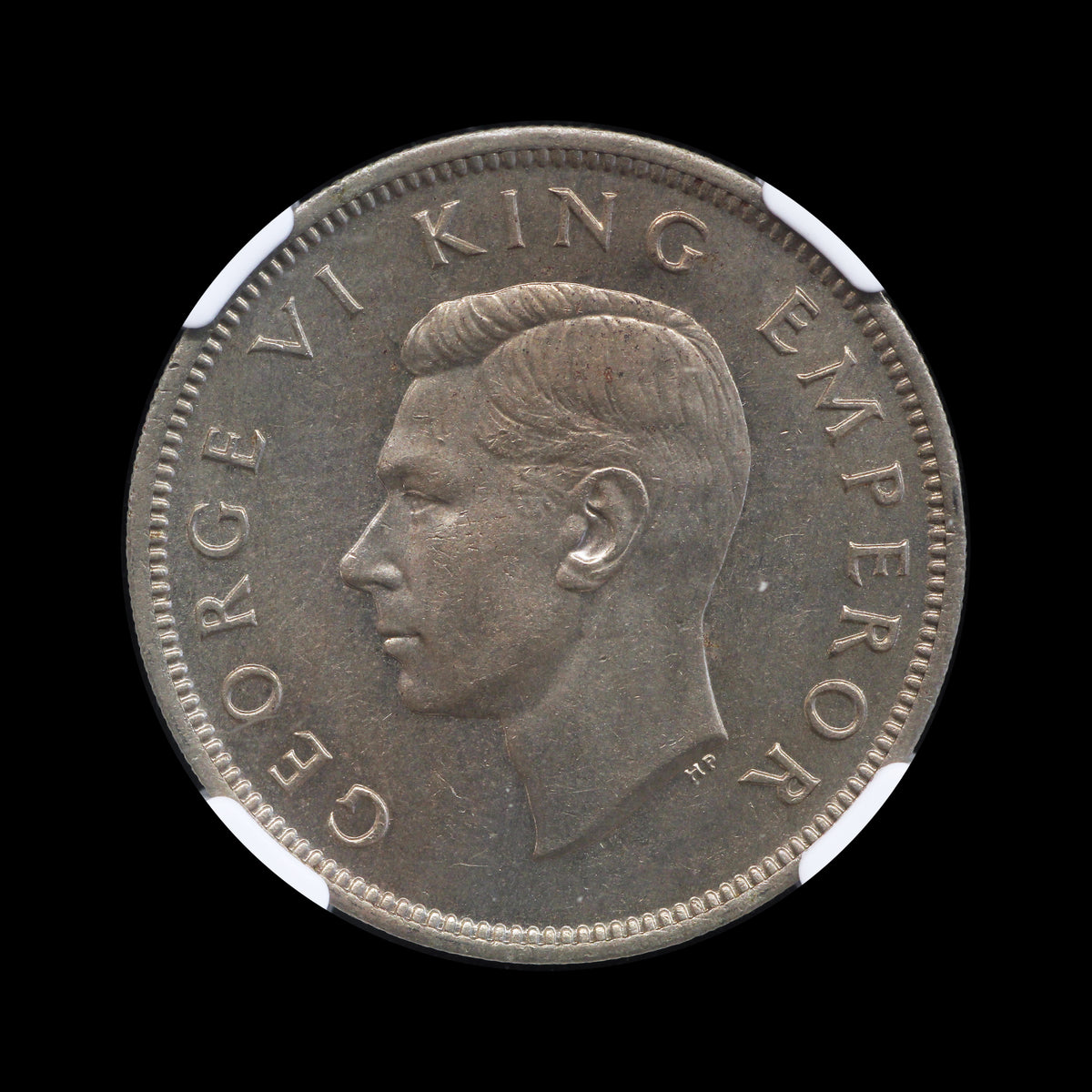 New Zealand Florin 1947. NGC MS63