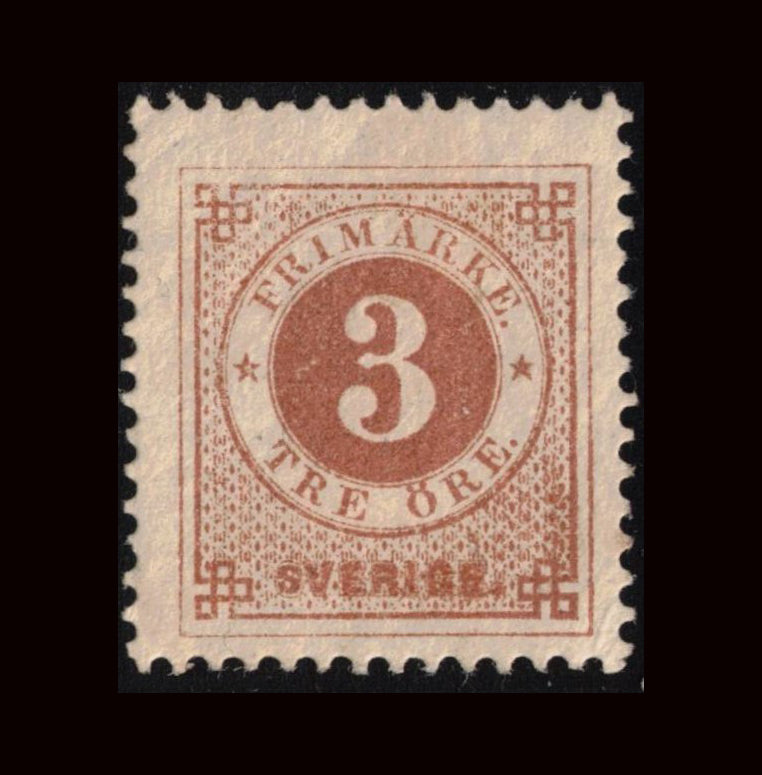 Sweden 1877 3ö numeral