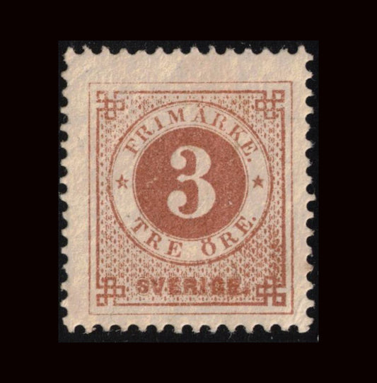 Sweden 1877 3ö numeral