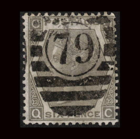 1873 6d Grey