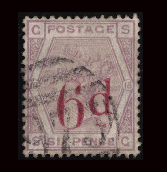 1883 6d on 6d Lilac