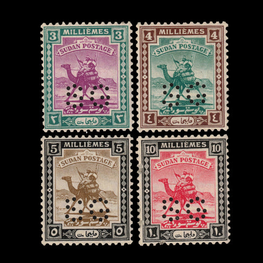 Sudan 1922 3m-10m Official