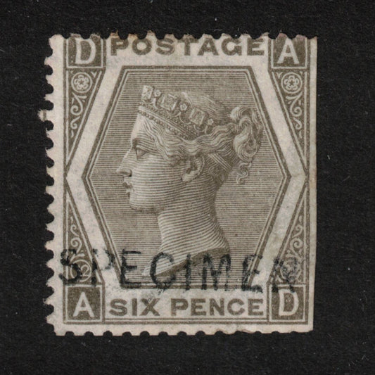 1873 6d Grey