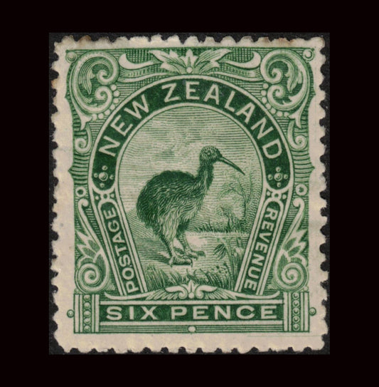 1898 6d Kiwi Green