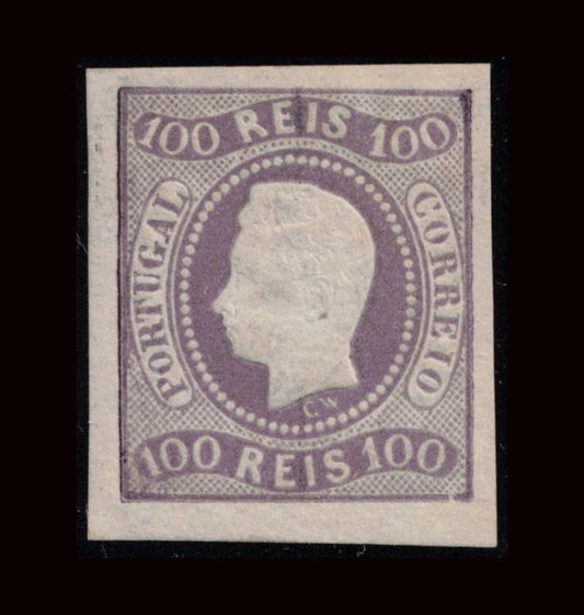 Portugal 1867 100r King Luis dull purple