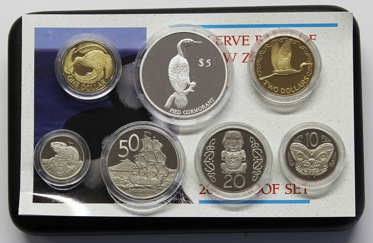 2000 Proof Set with $5 Cormorant .999 Silver Coin