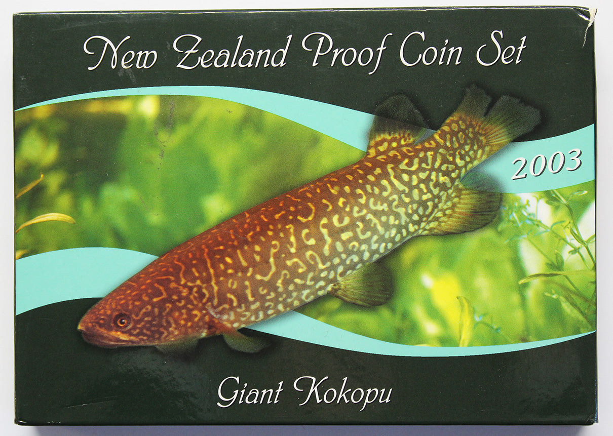 2003 Proof Set with $5 Giant Kokopu .999 Silver Coin