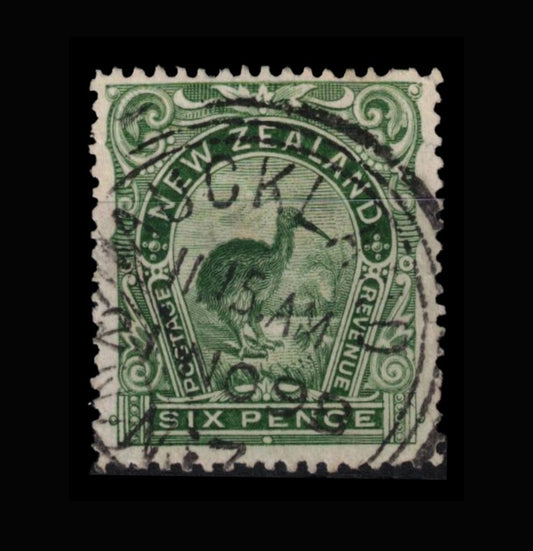 1898 6d Kiwi green