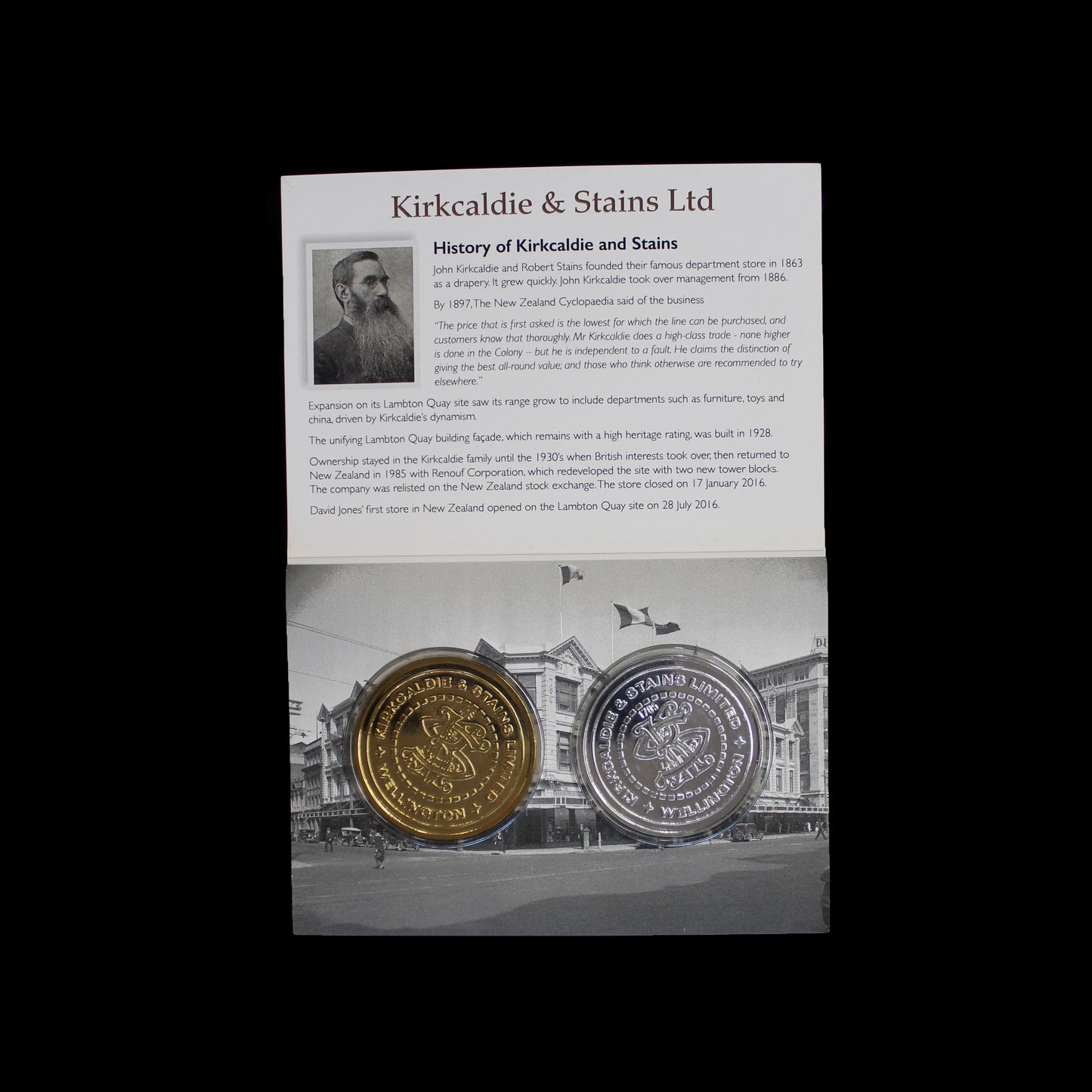 The Last Kirkcaldie and Stains Tokens