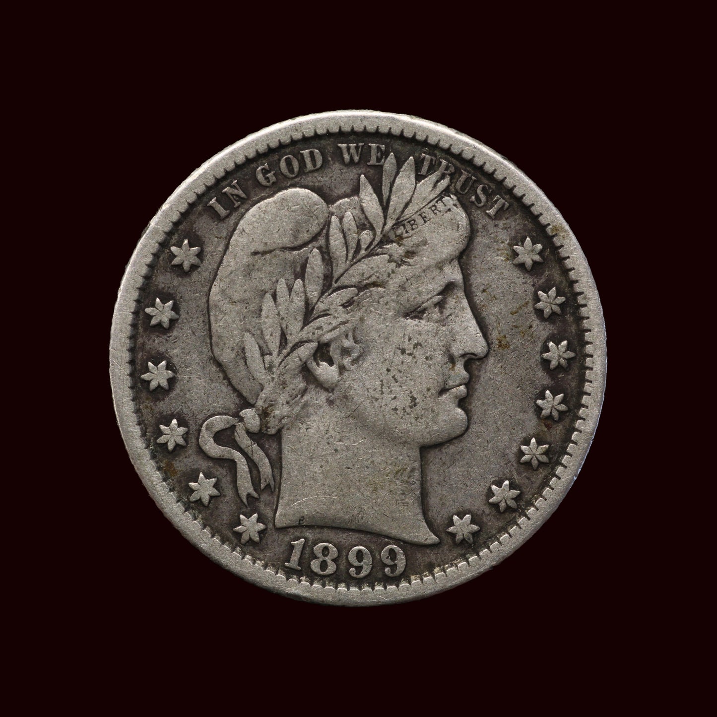 USA Barber Quarter Dollar 1899-S