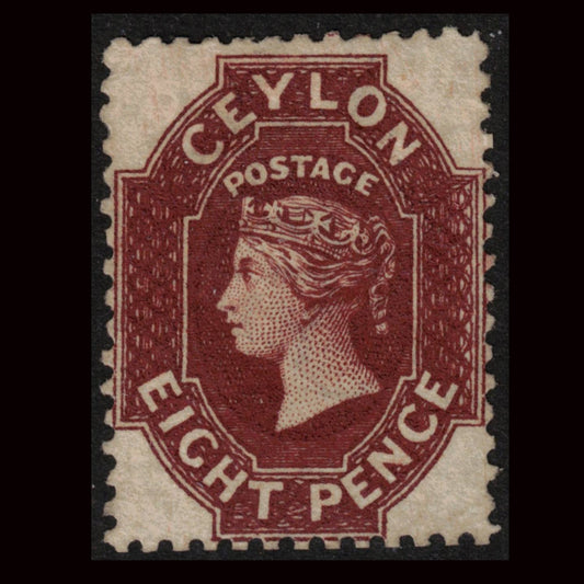 Ceylon 1867 8d