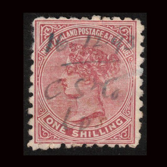 1893 1/- SSF Pen Cancelled