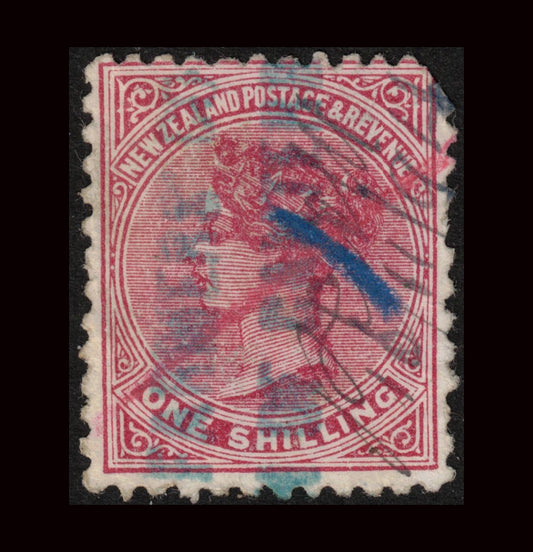1893 1/- Pen Cancelled