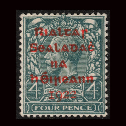 Ireland 1922 4d GV Grey-Green