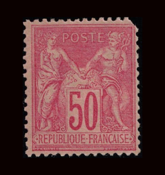 France 1877 50c deep rose