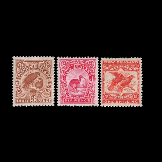 1907 3d, 6d, 1/- Pictorials